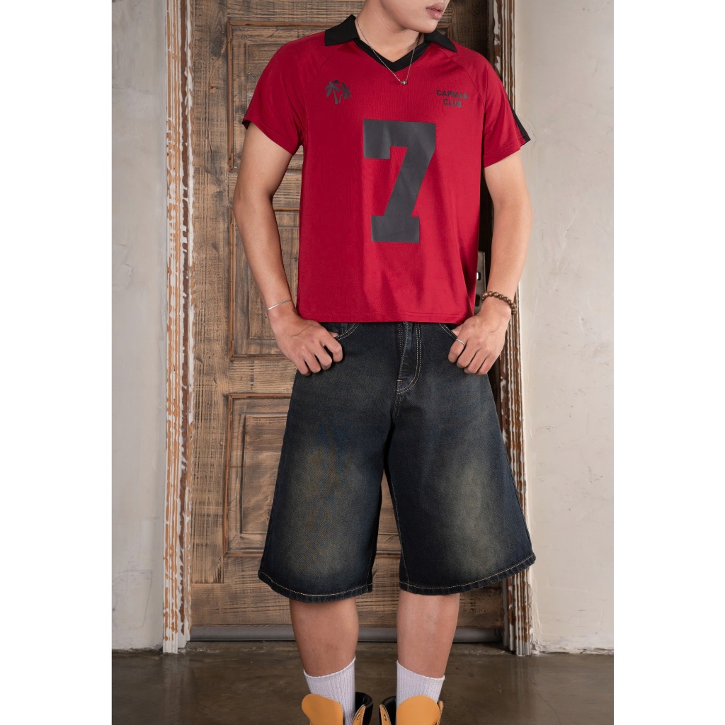 Ảnh Quần short Lửng jean nam OWEN phom rộng CAPMAN CLUB, quần lửng trẻ trung thoải mái 1