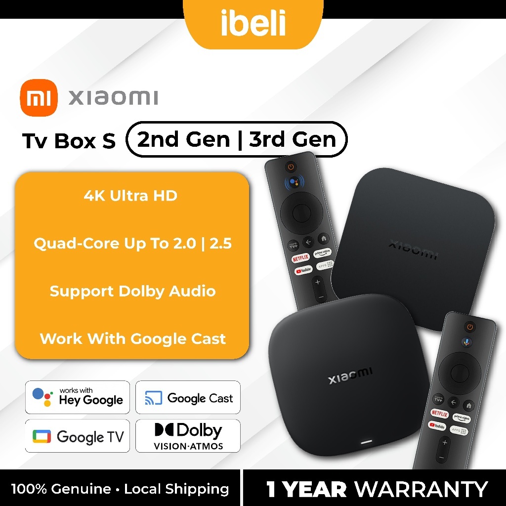 Android TV Xiaomi TV Box S 3rd Gen Global Version Mibox 3 bản quốc tế ...