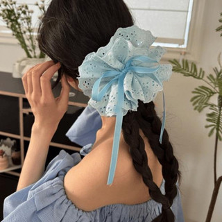 Dây buộc tóc, dây cột tóc ren nhiều lớp búi tóc ren dây ruy băng hottrend
