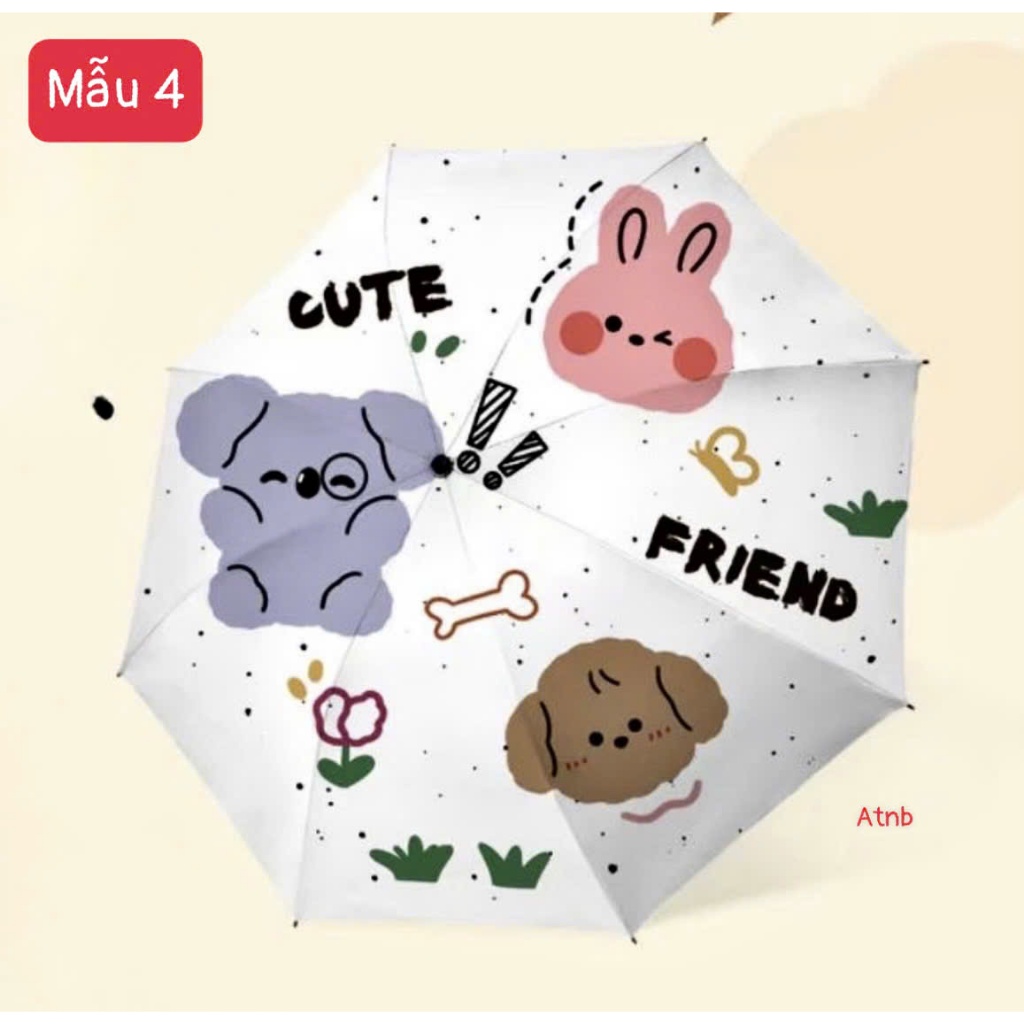 Ô gấp gon họa tiết hoạt hình siêu cute
