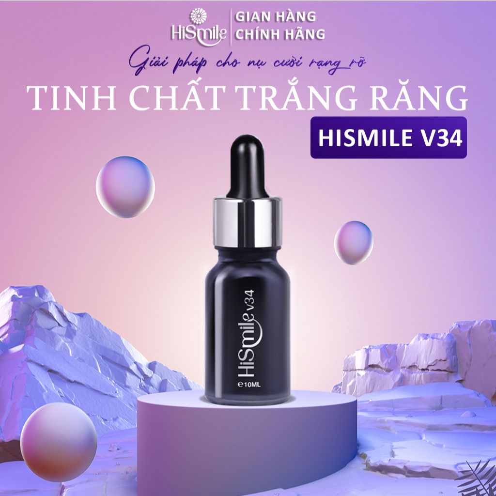 Ảnh TRỊNH DUY x HISMILE, Tinh chất trắng răng cao cấp HiSmile V34 - 10ml, Mua 2 lọ tặng 1 lọ 2