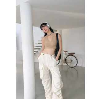[Deal Độc Quyền] Quần Dài Nữ Ruffle Side Style, Chất Vải Dù Hàn Thoải Mái, WQD006, SOME HOW STORE