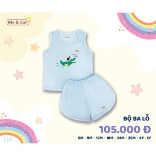 BST Ba lỗ in hình động vật đáng yêu MẸ VÀ CON+ mềm mát, ba lỗ mùa hè thoải mái cho bé vận động