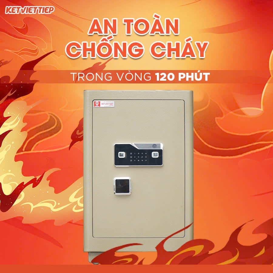 Két Sắt Việt Tiệp SC120VTDT Vân Tay Điện Tử Cảnh Báo Thông Minh Về APP Điện Thoại