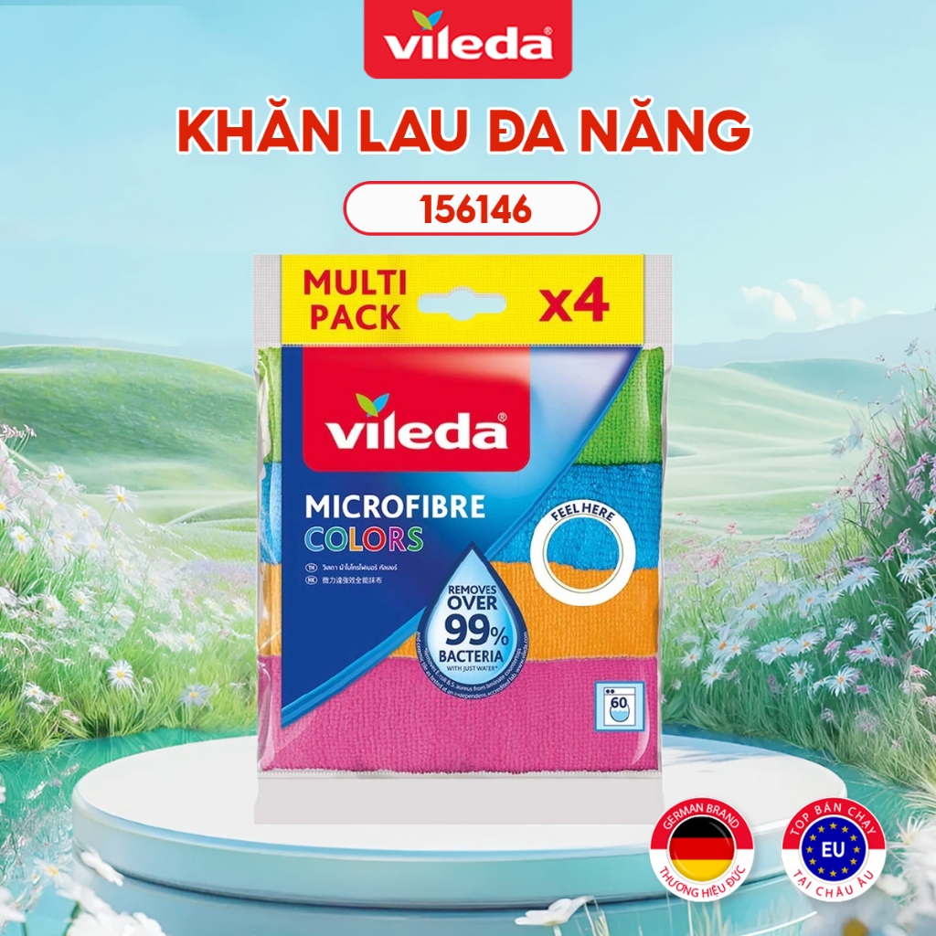 Ảnh Khăn lau đa năng VILEDA set 4 chiếc một gói 1