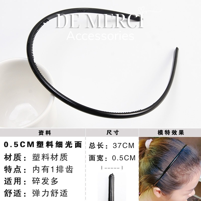 Cài tóc De Merci Accessories nhựa mềm dẻo phong cách băng đô tóc dễ thương