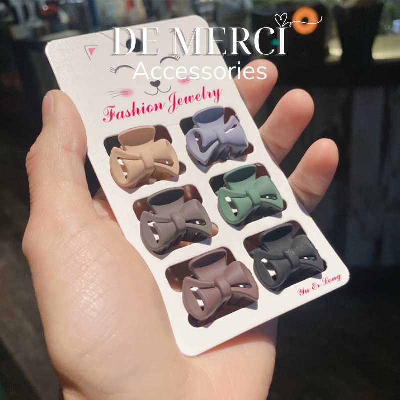 Kẹp tóc De Merci Accessories mini nơ dễ thương