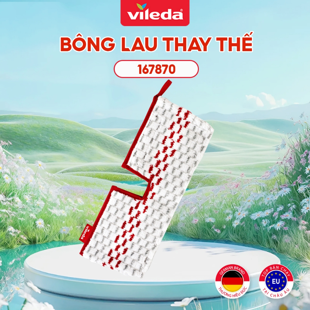 Ảnh Bông lau thay thế chổi lau nhà VILEDA Promist Max 3 Spray vải dệt poly cotton 1