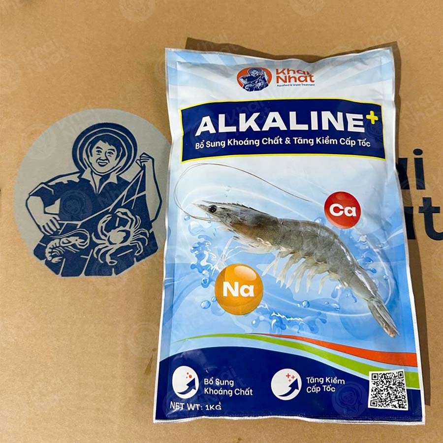 Khoáng Alkaline tạt tăng Kiềm, cần bằng pH trong nước - Chuyên dùng trong - Thủy sản (1kg/gói)