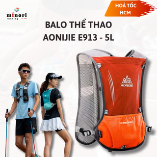 Balo Vest nước Thể Thao chạy bộ leo núi Aonijie E913 S Dung tích 5L Freesize Thoáng Khí Gọn Nhẹ