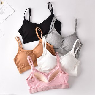 Combo Áo bra nữ kèm mút mỏng nâng đỡ định hình ngực vải cotton thấm hút thoáng mát King Shop B-727