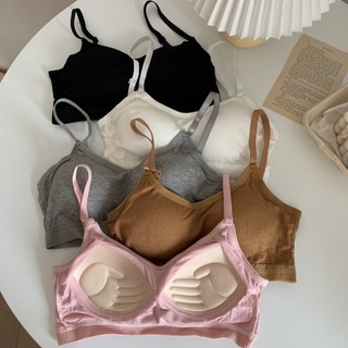 Combo 4 Áo bra nữ kèm mút mỏng nâng đỡ định hình ngực vải cotton thấm hút thoáng mát King Shop B-727