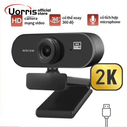 Webcam Có Mic 2K/1080P Máy tính USB Cho PC Laptop Livestream/Họp trực ...