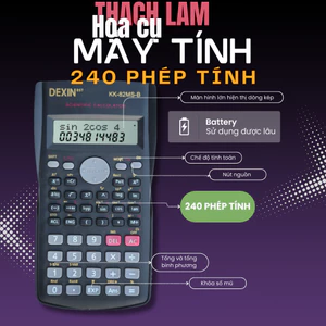 Máy Tính Cầm Tay Dexin KK-82MS-B - Máy Tính Đa Chức Năng Cho Học Sinh, Pin Bền, Mang Vào Phòng Thi
