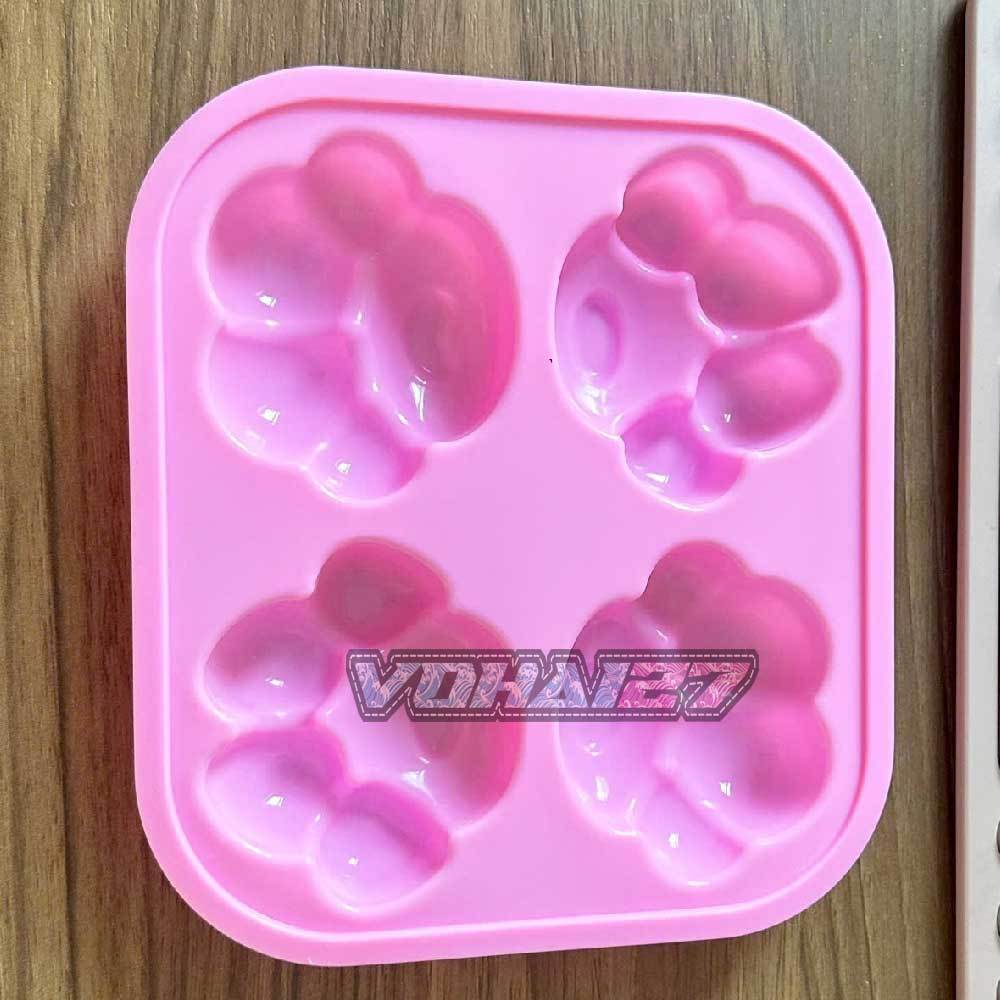Khuôn Silicon 7 Chân Mèo 3D , Chân Chó Dễ Thương Làm Socola, Đậu Hũ Non, Thạch Rau câu, Pudding
