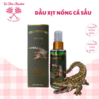 Dầu xịt nóng xoa bóp cá sấu cao cấp Green oil Castle Crocodile Brand nội địa Thái - CÔ THƯ MARKET