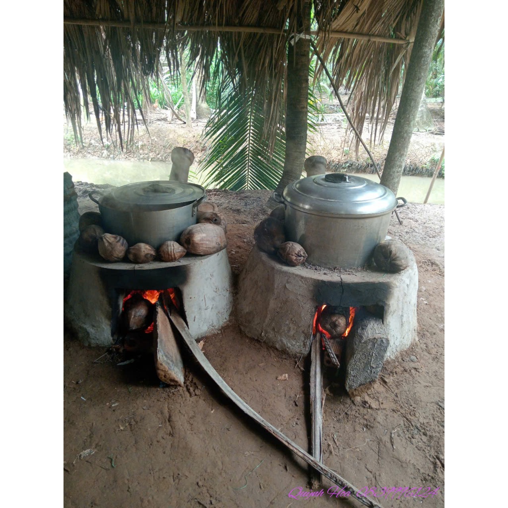 Nước Màu Dừa Bến Tre nhà nấu