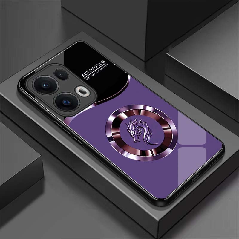 Ốp Lưng cho OPPO RENO 13F 5G, RENO 13 5G Mặt lưng kính cường lực, cao cấp Họa tiết