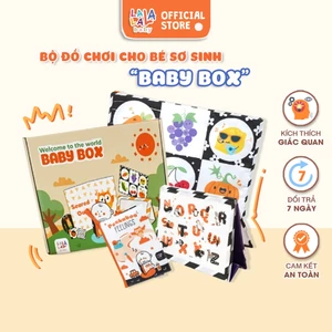 Bộ đồ chơi cho bé sơ sinh BABY BOX Lalala baby gôm 3 sản phẩm, phù hợp làm Quà tặng chẵn tháng