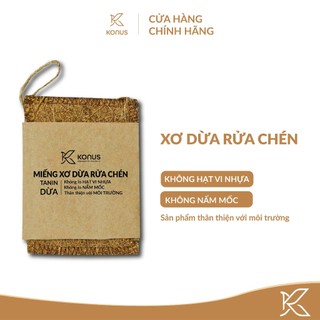 Miếng Xơ Dừa Rửa Chén Konus Homecare - Hàng Chính Hãng