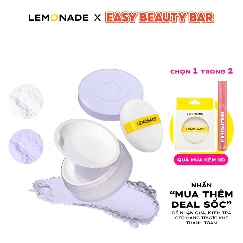 Ảnh Phấn phủ mỏng nhẹ kiềm dầu thuần chay chống nắng Lemonade Supermatte No Makeup Loose Powder 9g 1
