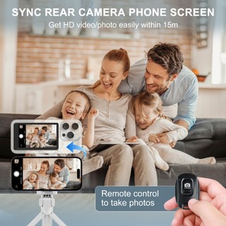 FEINODI Thiết bị hỗ trợ selfie cầm tay, thiết bị từ tính, điều khiển từ xa Bluetooth