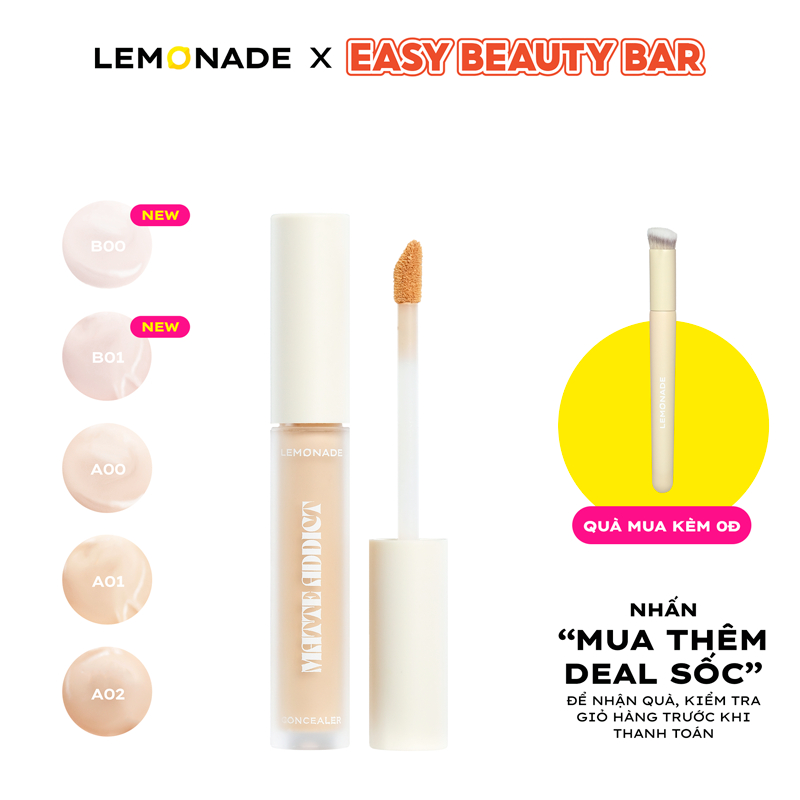 Ảnh Kem che khuyết điểm kiềm dầu bền màu Lemonade Matte Addict Concealer 3g 1