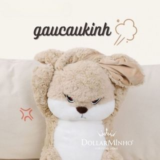 ( Thêu Tên ) Gấu Bông Thỏ Mặt Quạo Đáng Yêu, Cáu Kỉnh, Quà Tặng Người Yêu, Bé Nhỏ, Ý Nghĩa