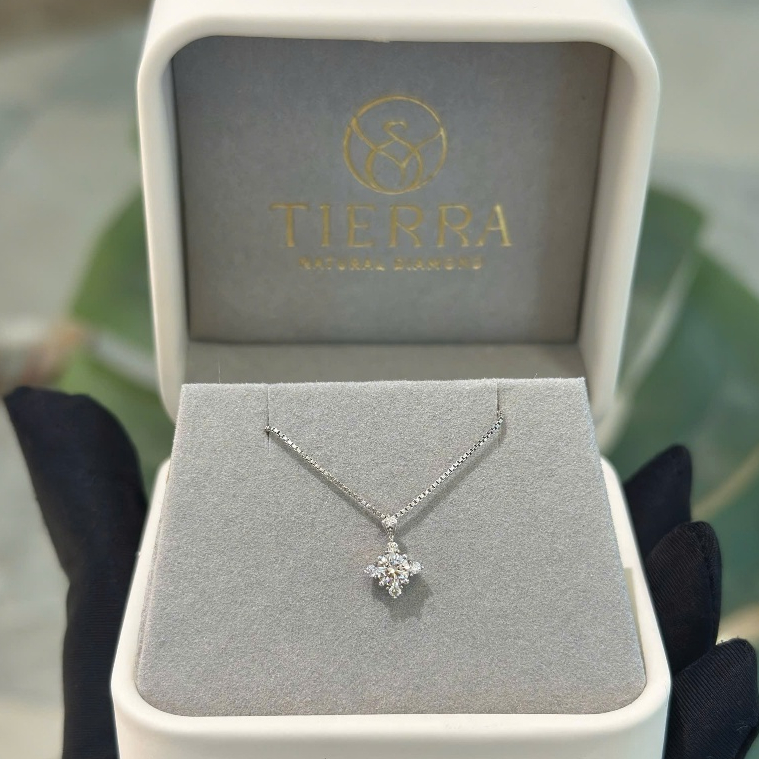 [CHAT TRƯỚC KHI ĐẶT] Mặt Dây Chuyền Tierra MDA2135 Vàng 14K 18K tấm CZ Phong Cách Cá Tính