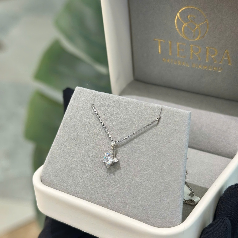 [CHAT TRƯỚC KHI ĐẶT] Mặt Dây Chuyền Tierra MDA2135 Vàng 14K 18K tấm CZ Phong Cách Cá Tính