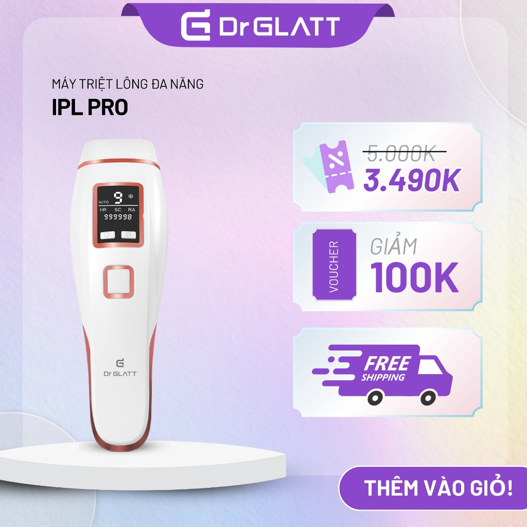 Ảnh Máy Triệt Lông Lạnh Dr Glatt IPL PRO - Triệt Lông Vĩnh Viễn Tại Nhà, Trẻ Hóa Da, An Toàn Cho Da Nhạy Cảm 1