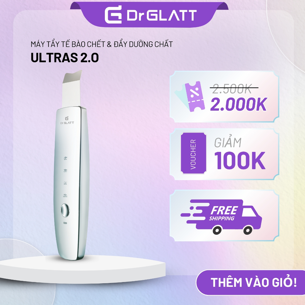 Ảnh Máy đẩy tinh chất tẩy tế bào chết nâng cơ trẻ hoá trị mụn DR GLATT ULTRAS 2.0 1