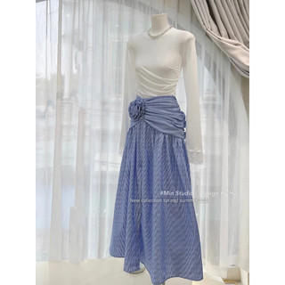 Set áo nhúng cổ tròn tay ren mix chân váy hoa maxi xẻ tà siêu tôn dáng dành cho nữ mặc đi chơi xinh - Baotrang.clothes