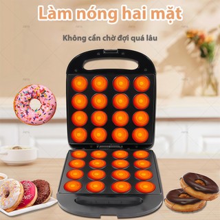 Máy Làm Bánh Donut 750W(SẴN HÀNG),16 khuân Bánh Rán Nhỏ Hoạt động Nấu ăn độc đáo