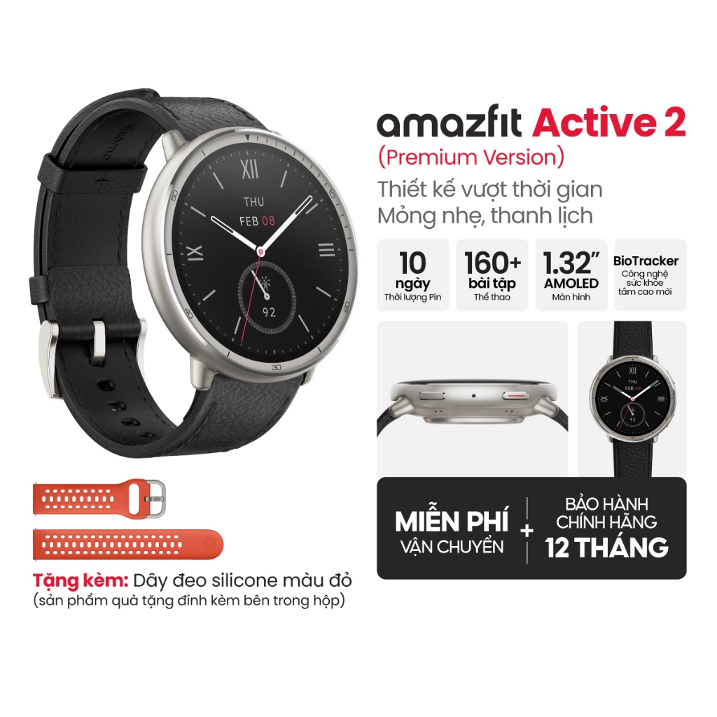 Đồng hồ thông minh Amazfit Active Round Premium Version Kính