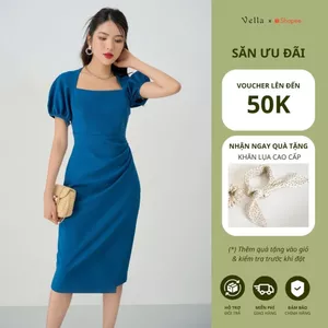 Vella Fashion đầm công sở che bụng VD23042