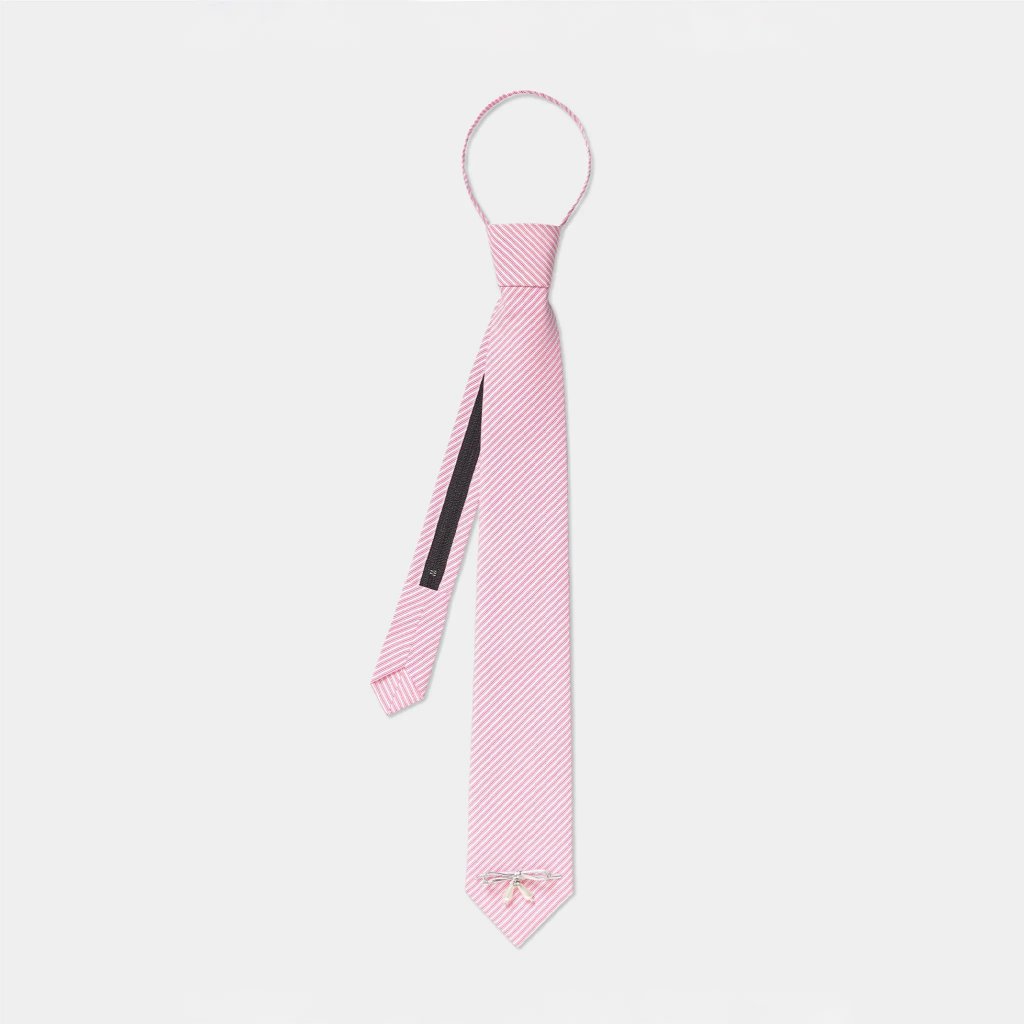 Ảnh DEAR JOSÉ - Caravat Miss Monday sọc hồng đính nơ 1