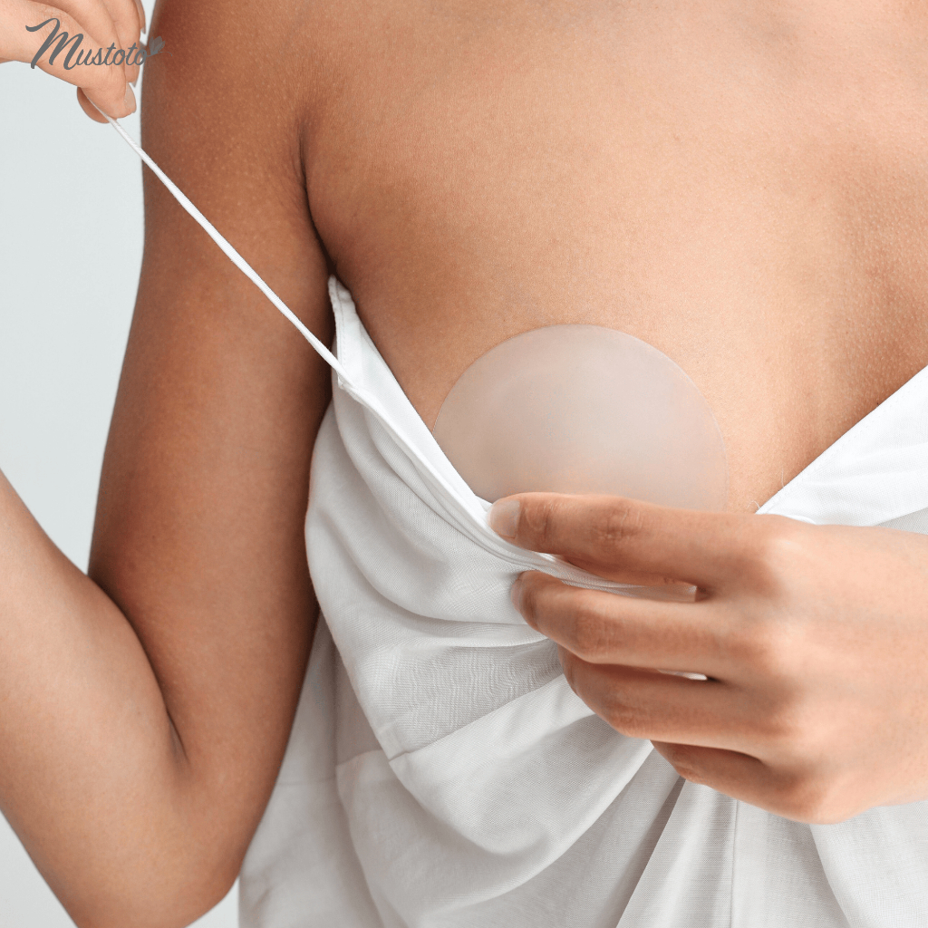 Ảnh Miếng Dán Ngực Mustoto Nhũ Hoa Đầu Ti Mỏng Màu Da Size 8cm (PK26) 2