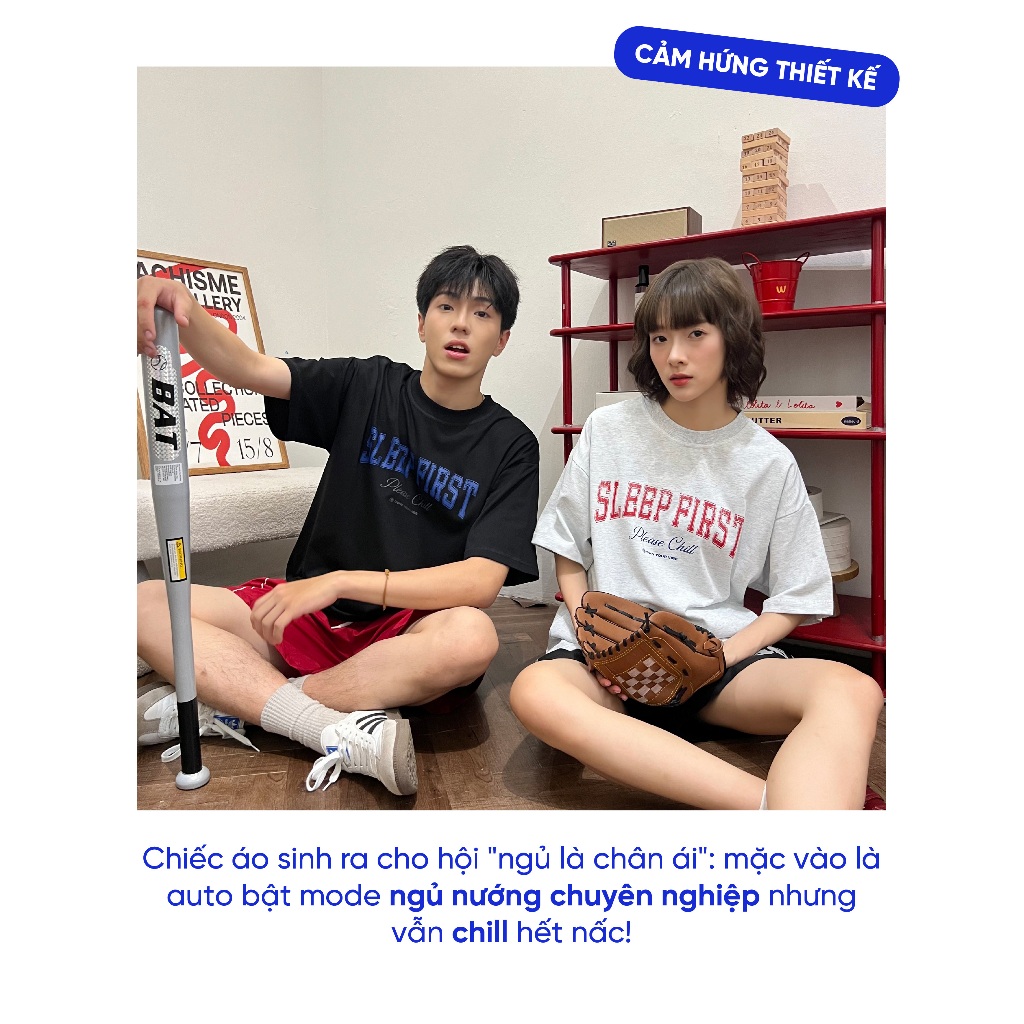 Áo thun phông unisex T Shirt form rộng Local Brand Chính Hãng City Cycle Áo thun Sleep First