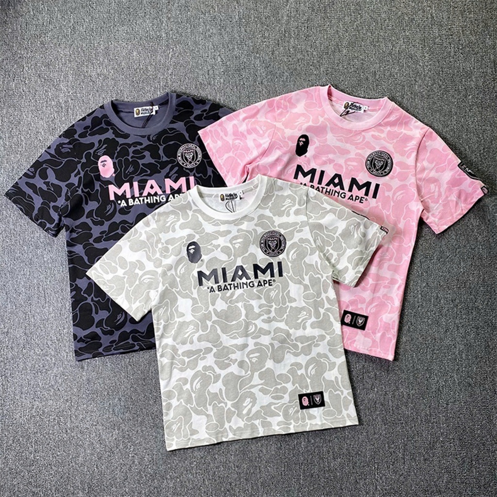 ⚡️[Hight Quality] - Set Quần Áo BAPE x Inter MIAMI, Bộ quần áo cộc tay ...