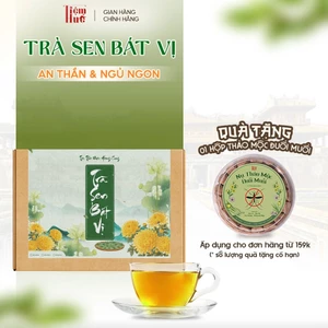 Trà Lá Sen Bát Vị, Công Thức Ngự Y, 8 Vị Dược Liệu Quý, Loại 1,Giảm Mỡ Máu, Ngủ Ngon, An Thần, Ổn Định Đường Huyết