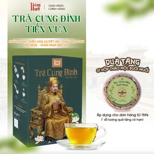 Trà Cung Đình Tiến Vua Tiệm Huế, Công Thức Ngự Y, 3 Dược Liệu Quý, Hỗ Trợ Giải Độc Thanh Lọc Gan, Ngừa Ung Thư, Mát Gan