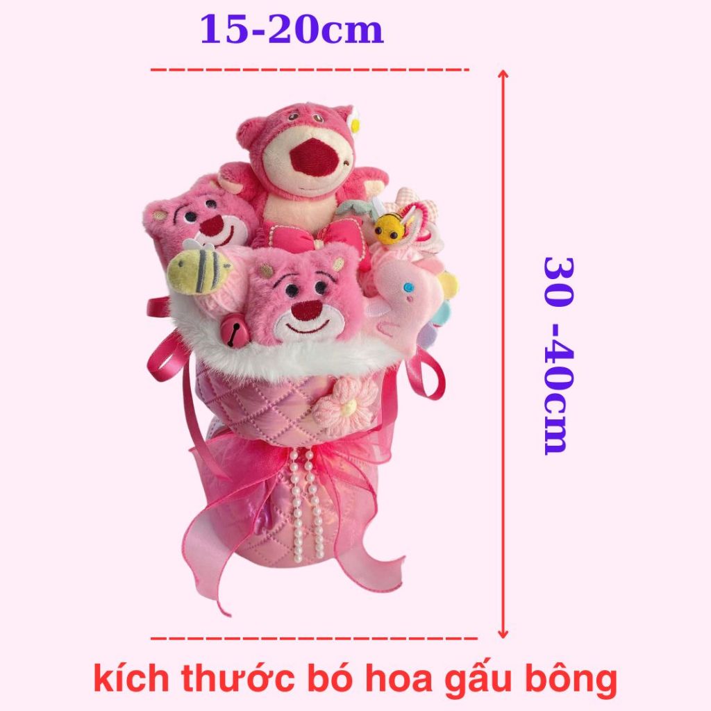 Bó hoa gấu bông siêu dễ thương.sét hoa quà tặng sinh nhật , tặng ký yếu tốt nghiệp ship hỏa tốc hn