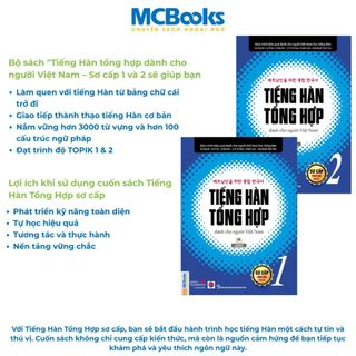 Sách - Tiếng Hàn tổng hợp dành cho người Việt Nam - Giáo trình kèm sách bài tập - MCBooks Chính Hãng