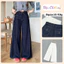 Quần Bigsize Nữ Ống Rộng Cạp Cap Tôn Dáng Cho Chubby Vải Jean/Kaki Dày Dặn Cho Chubby Q548