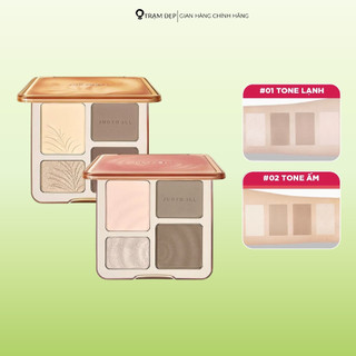 Bảng Highlight Và Tạo Khối Judydoll 4 Màu Highlight & Contour Palette 9g