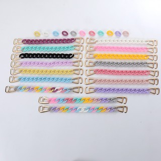 Charm dây xích gắn dép cross, phụ kiện trang trí gắn dép cá sấu, dép sục JBDX-01
