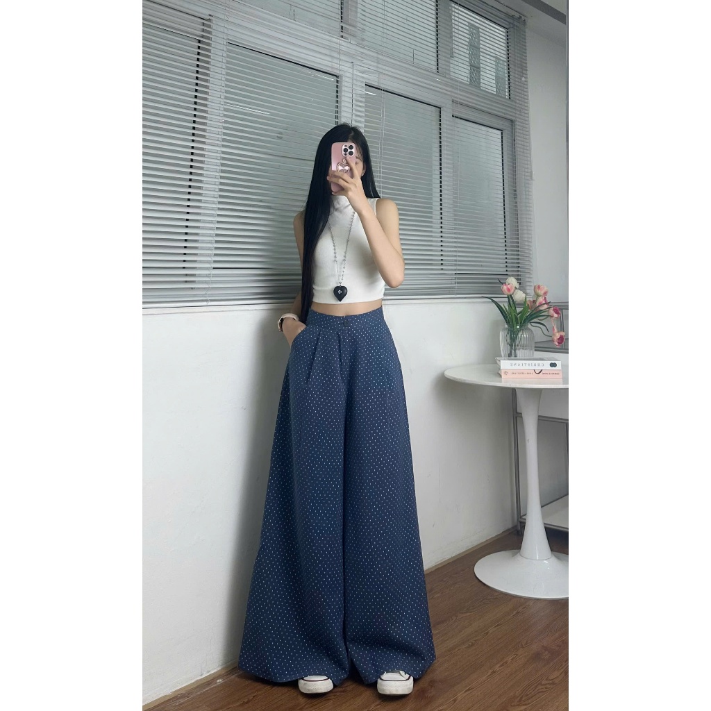 Quần Jean Giấy Ống Rộng Siêu Xinh – Mỏng Mát, Lên Form Đỉnh [ống 44cm] Joolate
