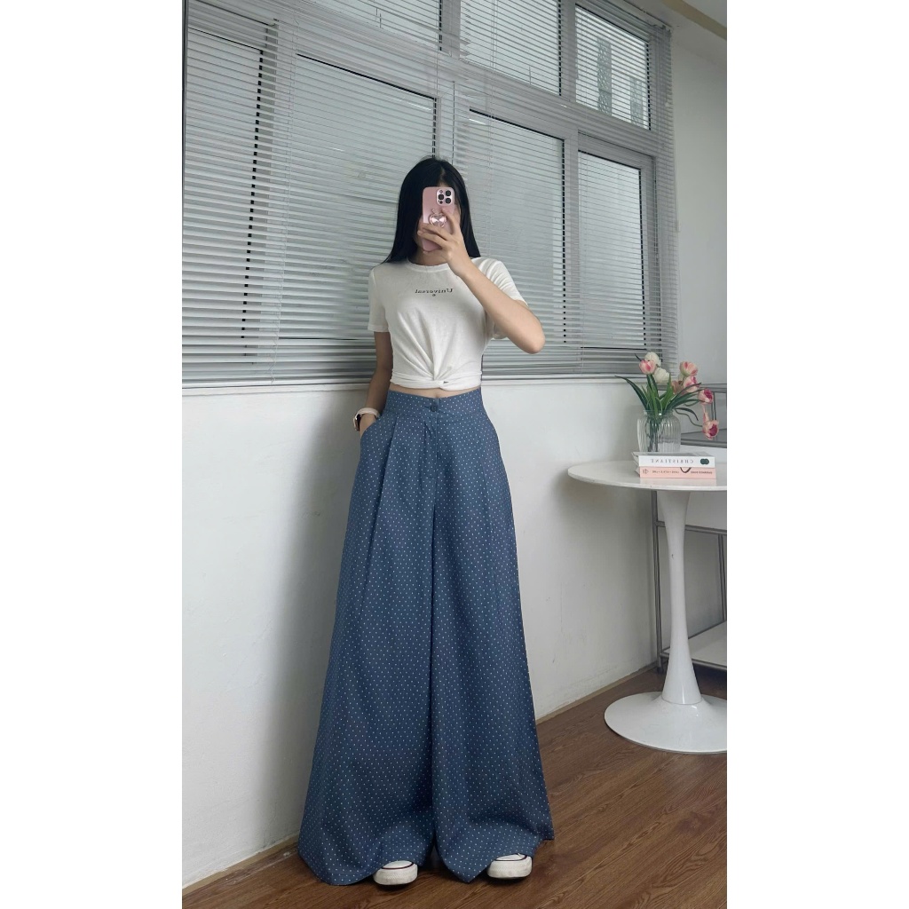 Quần Jean Giấy Ống Rộng Siêu Xinh – Mỏng Mát, Lên Form Đỉnh [ống 44cm] Joolate