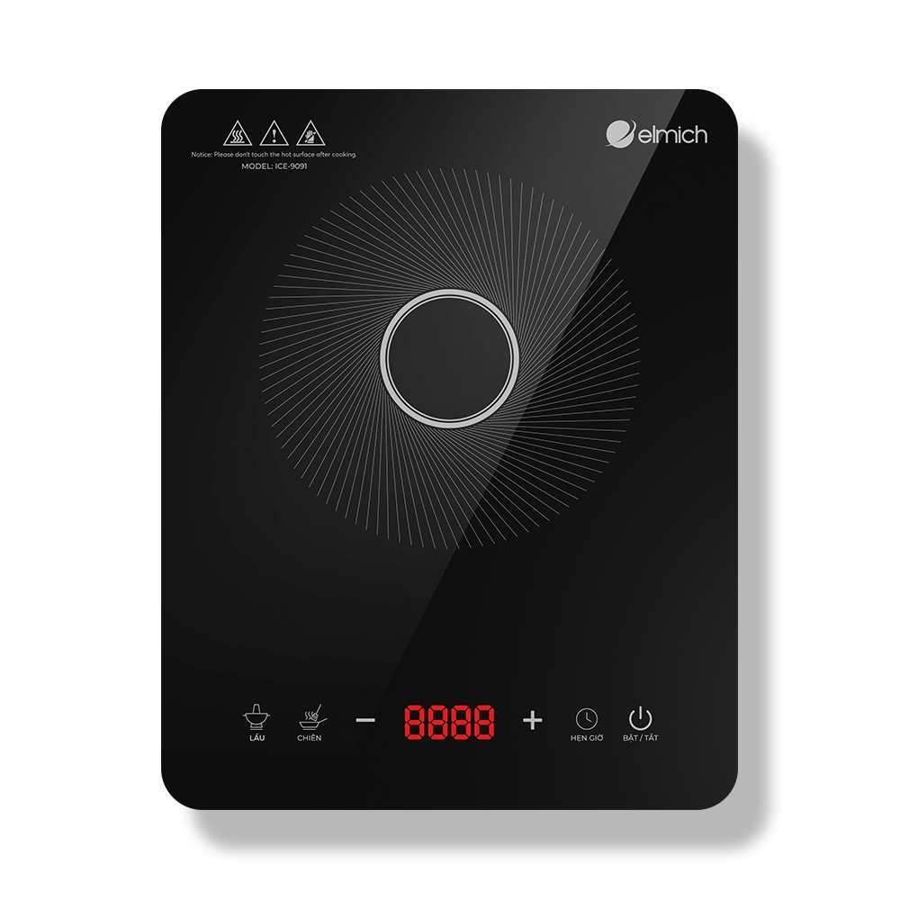 Bếp Từ Đơn Elmich ICE-9091 | Công Suất 2100W, Điều Khiển Cảm Ứng, Bếp Điện Từ Elmich Chính Hãng
